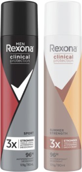 Rexona+Clinical+Protection+Antiperspirant+Aerosol+Deodorant+180mL