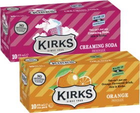 Kirks+Soft+Drink+10x375mL