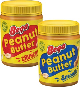 Bega+Smooth+or+Crunchy+Peanut+Butter+470g