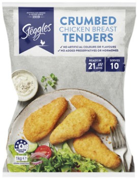 Steggles+Crumbed+Chicken+Tenders+1kg