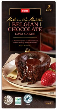 Coles+Frozen+Belgian+Chocolate+Lava+Cake+2+Pack+180g
