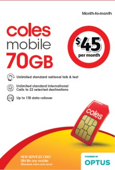Coles+Mobile+%2445+Month-To-Month+SIM