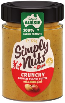Bega-Simply-Nuts-Peanut-Butter-325g-Selected-Varieties on sale