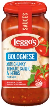 Leggo%26rsquo%3Bs+Pasta+Sauce+490%E2%80%91500g+Selected+Varieties