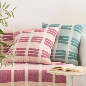 Esme+Check+Chenille+Reversible+Cushion+by+M.U.S.E.