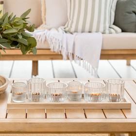 Luna-Candle-Holders-on-Natural-Tray-by-Habitat on sale