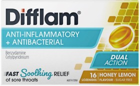Difflam-Anti-Inflammatory-Antibacterial-16-Honey-Lemon-Flavour-Lozenges on sale