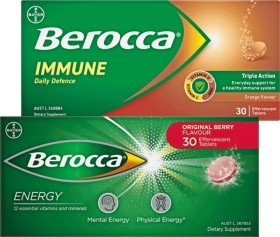 Berocca-Immune-Orange-Flavour-or-Energy-Original-Berry-Flavour-30-Effervescent-Tablets on sale