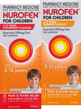 Nurofen-For-Children-5-12-Years-Strawberry-or-Orange-Flavour-200mL on sale