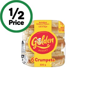 Golden-Crumpet-Rounds-Pk-6 on sale
