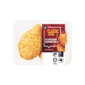 Woolworths+Chicken+Schnitzel+Varieties+with+RSPCA+Approved+Chicken+600g+Pk+4+%26ndash%3B+From+the+Meat+Dept
