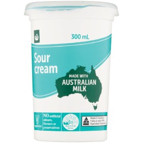 Woolworths+Sour+Cream+300ml+%26ndash%3B+From+the+Fridge