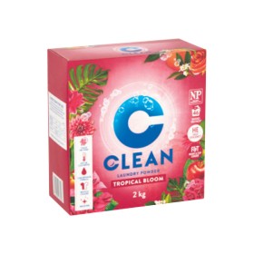 Clean+Laundry+Powder+Tropical+Bloom+or+Fresh+Getaway+2+kg