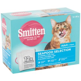Smitten+Seafood+Selection+Adult+Wet+Cat+Food+Pk+12+x+85g