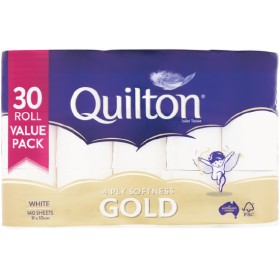 Quilton+Gold+4+Ply+Toilet+Tissue+Pk+30