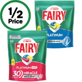 Fairy+Platinum+Plus+Pk+42+or+Platinum+Dishwasher+Tablets+Pk+52