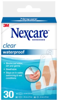 Nexcare+Waterproof+Assorted+Strips+30+Pack