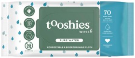 Tooshies+Compostable+%26amp%3B+Biodegradable+Pure+Water+Baby+Wipes+70+Pack