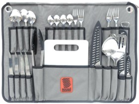 Rough+Country+Canvas+Cutlery+Roll-24+Piece+Stainless+Steel