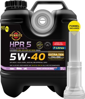 Penrite+HPR+5+Full+Synthetic+5W-40+7L