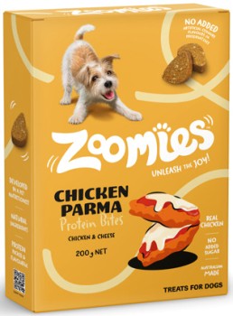 Zoomies-Protein-Bites-Dog-Treats-200g-Selected-Varieties on sale