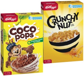 Kelloggs-Coco-Pops-375g-Crunchy-Nut-Corn-Flakes-380g-or-Fruit-Loops-285g on sale