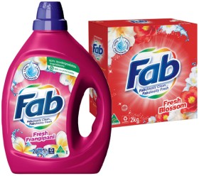 Fab-Laundry-Liquid-182-Litre-or-Powder-182kg-Selected-Varieties on sale