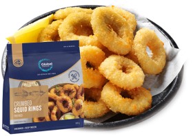 Global-Seafoods-Crumbed-Squid-Rings-500g on sale