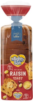 Mighty-Soft-Raisin-Toast-600g on sale