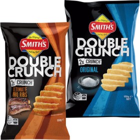Smiths-Double-Crunch-Chips-150g-Selected-Varieties on sale