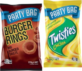 Twisties-Burger-Rings-Cheetos-or-Sunbites-125270g-Selected-Varieties on sale