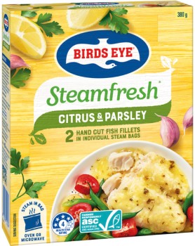 Birds-Eye-SteamFresh-Fish-Fillets-380g-Selected-Varieties on sale