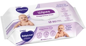 BabyLove-Fragrance-Free-Baby-Wipes-80-Pack on sale