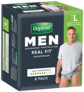 Depend-Real-Fit-Men-Underwear-8-Pack-Selected-Varieties on sale