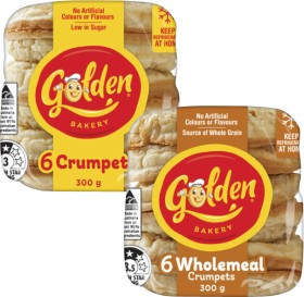 Golden-Crumpet-Rounds-6-Pack-300g on sale