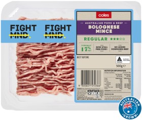 Coles+Australian+Pork+%26amp%3B+Beef+Bolognese+Mince+Regular+500g
