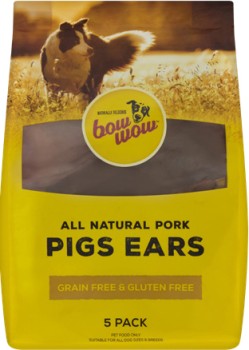 Bow+Wow+Dog+Treats+Pigs+Ears+5+Pack