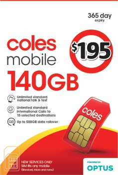 Coles+Mobile+%24195+Prepaid+SIM