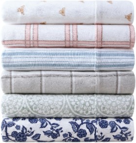 Heritage-Printed-Cotton-Flannelette-Sheet-Set on sale