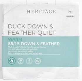 Heritage+85%2F15+Duck+Down+%26amp%3B+Feather+Quilt