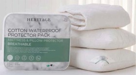 Heritage-Cotton-Waterproof-Protector-Pack on sale