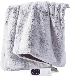 Sunbeam-Feel-Perfect-Faux-Fur-Heated-Throw on sale