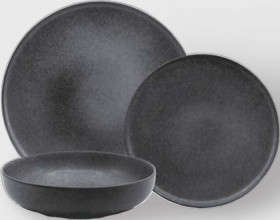 Salt-Pepper-12pc-Hue-Dinner-Set-Black on sale