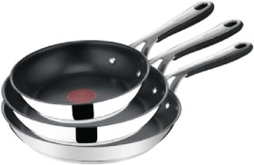 Jamie-Oliver-by-Tefal-Kitchen-Essentials-Induction-Non-Stick-Stainless-Steel-Triple-Frypans-20-24-and-28cm on sale