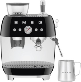 Smeg+50%26%23039%3Bs+Style+Espresso+Machine+with+Grinder+-+Black%23