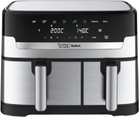 Jamie+Oliver+by+Tefal+Dual+Easy+Fry+%26amp%3B+Grill+Airfryer+XXL+-++Brushed+Stainless+Steel
