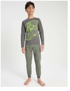 Bauhaus+Pyjama+Set+-+Green