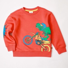 Milkshak-Essentials-Sweat-Top-Red on sale
