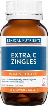 Ethical-Nutrients-Extra-C-Zingles-Berry-Flavour-50-Tablets on sale