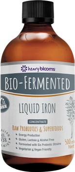Henry-Blooms-Bio-Fermented-Liquid-Iron-500mL on sale